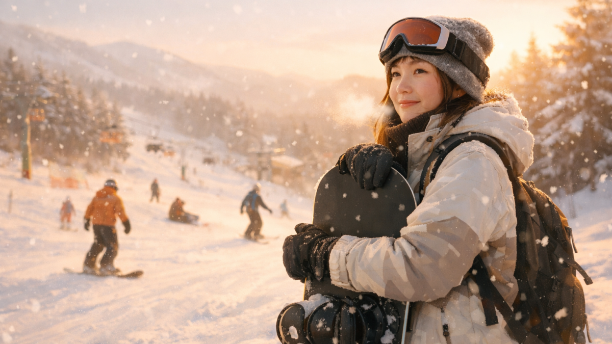 スノボ初心者の女性におすすめの始め方｜準備・防寒・練習ステップまで解説
